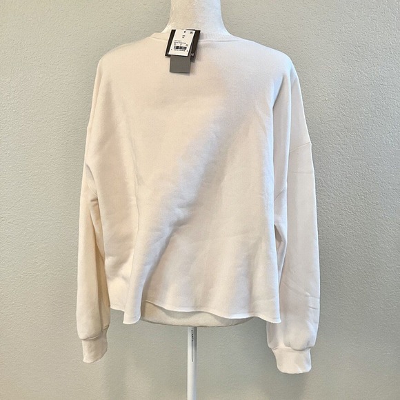AC/DC Grayson Threads Women's XL White Cropped Lightning Bolt Sweatshirt Band T - Picture 5 of 10